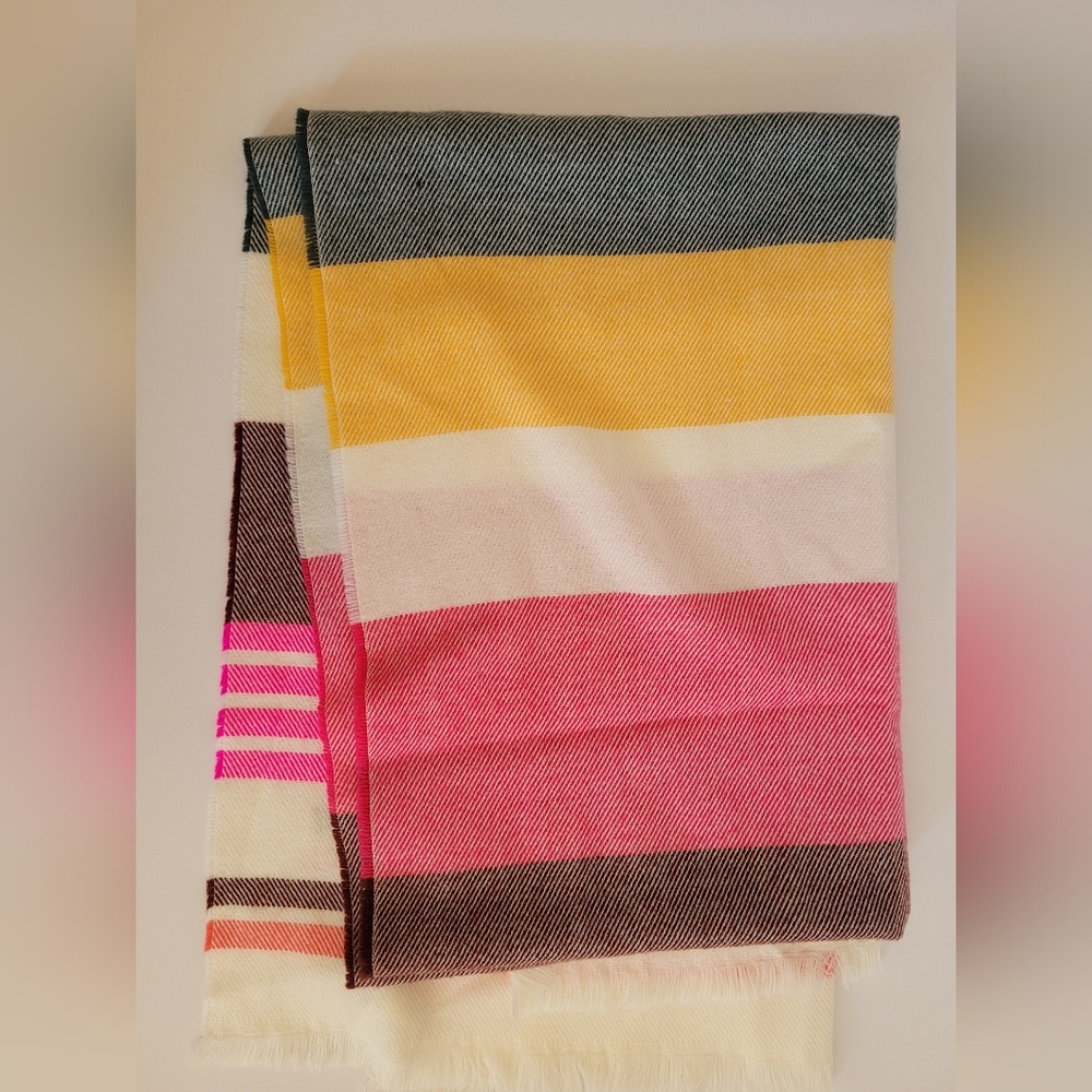 Gap Colorblock Acrylic Scarf Women NWOT
